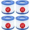 HIASDFLS Lot De 4 Cartouches Filtrantes Pour Piscine Bestway Pool Vi - Filtre De Rechange Pour Piscine Bestway - Bleu