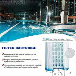 HIASDFLS Lot De 4 Cartouches Filtrantes Pour Piscine Bestway Pool Vi - Filtre De Rechange Pour Piscine Bestway - Bleu -Pompe et filtre de piscine Soldes 48541783 4
