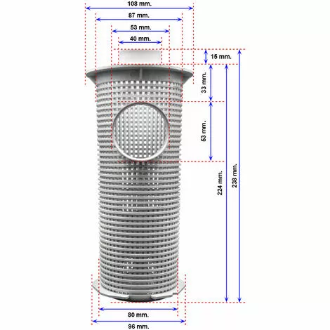Panier Préfiltre Pompe Piscine Iris Espa 3 Panier Préfiltre Pompe Piscine Iris Espa – Image 3