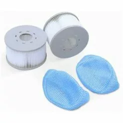 ZHUOXUAN 2 Cartouches Filtrantes De Remplacement Pour Spa Gonflable MSPA + 2 Filets De Protection