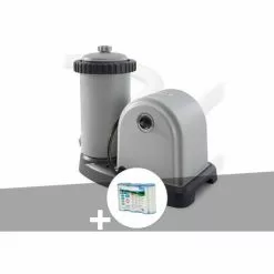 Epurateur à Cartouche Intex C1500 4,4 M³/h + 3 Cartouches A - Gris