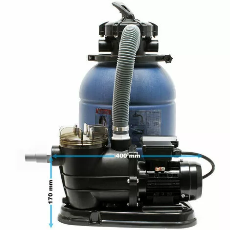 HELLOSHOP26 Filtre à Sable Système De Filtration Pompe De Filtration Pompe De Piscine 6000 Litres Par Heure 4 HELLOSHOP26 Filtre à Sable Système De Filtration Pompe De Filtration Pompe De Piscine 6000 Litres Par Heure – Image 4