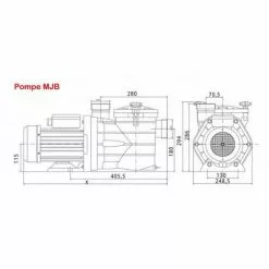26m3/h Pompe Piscine Auto-amorçante MJB - VIPOOL -Pompe et filtre de piscine Soldes 51742916 3
