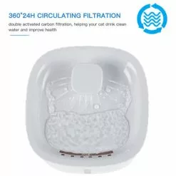 SUPERSELLER Fontaine à Eau Et Distributeur D'eau Pour Chat Distributeur D'eau Automatique Pour Animaux De Compagnie 3L LED Affichage Du Niveau D'eau Distributeur D'eau Sans Bruit Pour Chats Chiens Et Autres Animaux De Compagnie - Type De DEL -Pompe et filtre de piscine Soldes 52471413 5