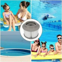 TANABATA 2 Pcs Filtre Cartouche MSPA, Cartouches De Filtre De Piscine, Spa Cartouche Filtration Standard Et Vissées, Filtre MSpa Pour Baignoire,Spa,Piscine -Pompe et filtre de piscine Soldes 53925848 5