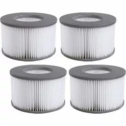 TANABATA Cartouches Filtrantes Pour MSpa Whirlpoo Filtre De Piscine, Filtre Spa Cartouche De Filtre De Piscine, Lot De 4