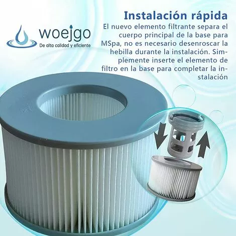 TANABATA Cartouches Filtrantes Pour MSpa Whirlpoo Filtre De Piscine, Filtre Spa Cartouche De Filtre De Piscine, Lot De 4 3 TANABATA Cartouches Filtrantes Pour MSpa Whirlpoo Filtre De Piscine, Filtre Spa Cartouche De Filtre De Piscine, Lot De 4 – Image 3