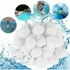 REGALI Boules De Filtre De Piscine 700g, Balles Filtrantes, Média Filtre à Fibres Pour Piscine Filtres à Sable Filtrage De L'eau, Alternative Pour De Sable Filtrant, Filtre Pour Piscine