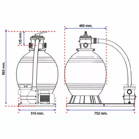 PRODUCTOS QP Monobloc Filtre à Sable 400 + Pompe QP 2 PRODUCTOS QP Monobloc Filtre à Sable 400 + Pompe QP – Image 2