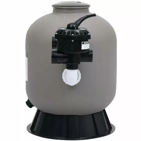 Hommoo Filtre A Sable Pour Piscine Avec Vanne A 6 Voies Gris 3 Hommoo Filtre A Sable Pour Piscine Avec Vanne A 6 Voies Gris – Image 3