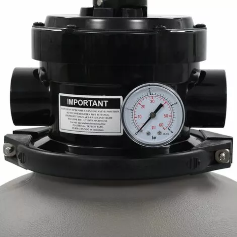 Hommoo Filtre A Sable Pour Piscine Avec Vanne 4 Positions Gris 350 Mm 3 Hommoo Filtre A Sable Pour Piscine Avec Vanne 4 Positions Gris 350 Mm – Image 3