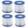 VIKING CHOICE Filtres De Piscine - 13,5cm X ø10,5cm - Lot De 4 Pièces - Pompe Type 2 - Jusqu'à 3028 Litres Par Heure