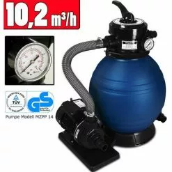 Deuba Système De Filtration à Sable 10200 L / H -Pompe et filtre de piscine Soldes 54378918 5