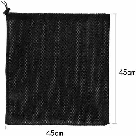 Sac De Pompe,Triomphe Sac En Filet De Filtre De Pompe, Sac De Filtre De Pompe D'étang, Sac En Filet De Pompe, Accessoires De Filtre De Pompe à Eau Domestique (45 * 45cm, Noir) 2 Sac De Pompe,Triomphe Sac En Filet De Filtre De Pompe, Sac De Filtre De Pompe D'étang, Sac En Filet De Pompe, Accessoires De Filtre De Pompe à Eau Domestique (45 * 45cm, Noir) – Image 2