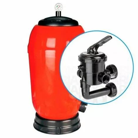 SUINGA Filtre De Piscine Latéral Rapidpool, Ø 800mm + SORTIE 2'', Couleur Rouge 1 SUINGA Filtre De Piscine Latéral Rapidpool, Ø 800mm + SORTIE 2'', Couleur Rouge