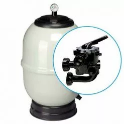 SUINGA Filtre Piscine Aster Ø 900 Mm - Sorties 2½", Vanne à Vis