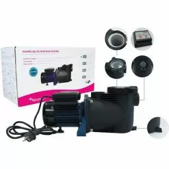 AQUALUX EDENEA Pompe Pour Filtration Piscine Avec Timer Intégré - 1/3CV - (en Complément D'un Filtre) - 0