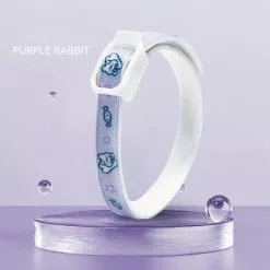 ELLE Collier Vermifuge Pour Chat Collier Anti-puces Pour Chien De Compagnie S (36CM) Lapin Violet