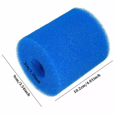 SUPERSELLER Filtre De Piscine, Filtre De Piscine Pour Intex Type S1 Réutilisable/lavable Piscine Filtre Mousse Cartouche éponge Nettoyeur De Piscine, Bleu 93*30*102 MM - Bleu - Bleu 2 SUPERSELLER Filtre De Piscine, Filtre De Piscine Pour Intex Type S1 Réutilisable/lavable Piscine Filtre Mousse Cartouche éponge Nettoyeur De Piscine, Bleu 93*30*102 MM - Bleu - Bleu – Image 2