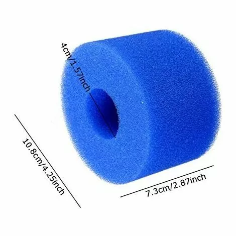PERLE RARE Cartouche De Filtre En Mousse Réutilisable Lavable Pour Spa Intex Pure Spa Type S1 2 PERLE RARE Cartouche De Filtre En Mousse Réutilisable Lavable Pour Spa Intex Pure Spa Type S1 – Image 2