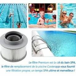 Filtre,Cartouches De Filtre De Piscine,Filtre Cartouches De Rechange De Filtre Pour Baignoire,Spa,Piscine, 2PCS， Fontainebleau -Pompe et filtre de piscine Soldes 55255494 4