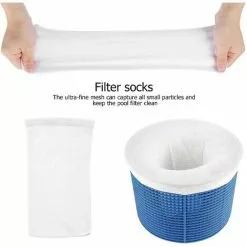 Chaussette Skimmer, Filtre Jetable Pour Skimmer Piscine & Spa Net Skim Nettoyage De Piscine Enlever Les Poils De Chien, Les Petites Particules 30pcs， Fontainebleau -Pompe et filtre de piscine Soldes 55255496 3
