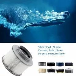SUPERMARKET Filtre De Rechange Pour Ms-pa FD2089 Compatible Avec Toutes Les Cartouches Filtrantes MS-pa Actuelles Et Les Piscines Gonflables Spa (Version Améliorée) Lot De 2,Superma,gris -Pompe et filtre de piscine Soldes 55279647 3