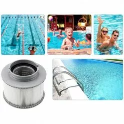 SUPERMARKET Filtre De Rechange Pour Ms-pa FD2089 Compatible Avec Toutes Les Cartouches Filtrantes MS-pa Actuelles Et Les Piscines Gonflables Spa (Version Améliorée) Lot De 2,Superma,gris -Pompe et filtre de piscine Soldes 55279647 5