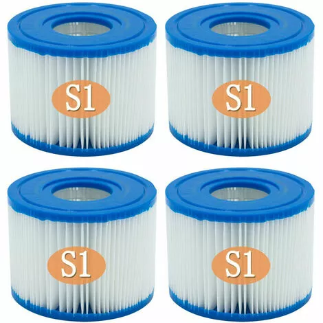 SUPERMARKET Lot De 4 Cartouches De Piscine PureSpa Type S1 Faciles à Installer,Superma,bleu 3 SUPERMARKET Lot De 4 Cartouches De Piscine PureSpa Type S1 Faciles à Installer,Superma,bleu – Image 3