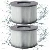 SUPERMARKET Filtre Spa Pour Mspa, Filtres Pour MSpa Piscines Gonflables, Cartouches Filtrantes Pour Spa Gonflable Mspa - Modèle à Partir De 2020 (2pcs)Superma,gris