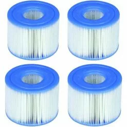 Intex 29001E Lot De 6 Cartouches De Piscine Type S1 Faciles à Installer (4 Filtres) | 2, 1 Paquet Bleu,Irisfr
