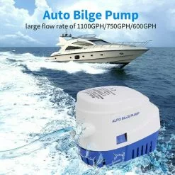 BARES Pompe De Cale Submersible Automatique Marine Tout-en-un 750GPH 12V -Pompe et filtre de piscine Soldes 55635457 5