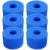 BARES Lot De 6 Cartouches De Filtre De Piscine Réutilisables Et Lavables En Mousse Pour Jacuzzi Type S1 (bleu)