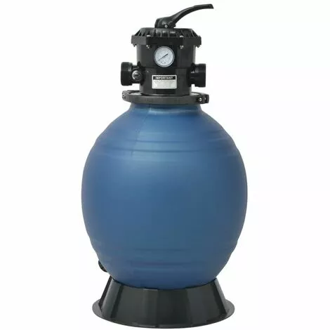 LITZEE Filtre à Sable Pour Piscine Avec Vanne 6 Positions Bleu 460 Mm # 3 LITZEE Filtre à Sable Pour Piscine Avec Vanne 6 Positions Bleu 460 Mm # – Image 3