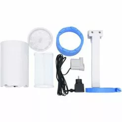 LITZEE Écumoire De Piscine Et Pompe Avec Adaptateur 16 Cm Plastique # -Pompe et filtre de piscine Soldes 55637581 3