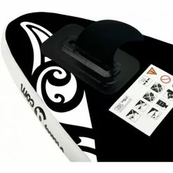 INLIFE Ensemble De Planche SUP Gonflable 320x76x15 Cm Noir -Pompe et filtre de piscine Soldes 55638282 5