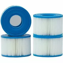 REGALI Lot De 4 Cartouches Intex Type S1 Pour Filtre Jacuzzi, Cartouches De Rechange Pour Intex S1, Type