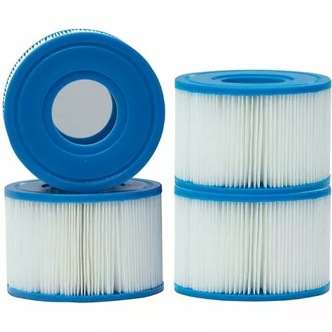 REGALI Lot De 4 Cartouches Intex Type S1 Pour Filtre Jacuzzi, Cartouches De Rechange Pour Intex S1, Type 1 REGALI Lot De 4 Cartouches Intex Type S1 Pour Filtre Jacuzzi, Cartouches De Rechange Pour Intex S1, Type