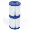 VENTE-UNIQUE.COM Lot De 2 Filtres à Cartouches Type I Pour Piscine - Blanc