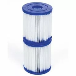 VENTE-UNIQUE.COM Lot De 2 Filtres à Cartouches Type I Pour Piscine - Blanc