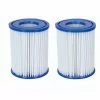 VENTE-UNIQUE.COM Lot De 2 Filtres à Cartouches Type II Pour Piscine - Blanc