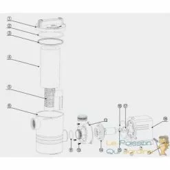 LE POISSON QUI JARDINE.FR Pompe Piscine De 9000 L/h - 140 W Avec Pré Filtre De Protection -Pompe et filtre de piscine Soldes 5610290 5