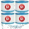 REGALOS Lot De 4 Cartouches De Rechange Pour Filtre à Pour Jardin Extérieur Type S1 PureSpa Easy Set Pool Filter Cartridges