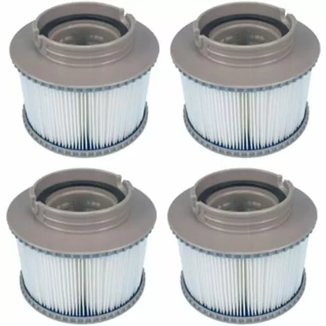 LANGRAY Lot De 4 Filtres De Rechange Pour MSpa FD2089, Cartouche De Filtre Pour Piscine Et Spa 1 LANGRAY Lot De 4 Filtres De Rechange Pour MSpa FD2089, Cartouche De Filtre Pour Piscine Et Spa