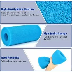 GUAZHUNIFR 4 Pièces Éponge Filtrante Type A, Cartouche De Filtre En Mousse, Mousse Pour Filtre Piscine, Réutilisables Et Lavables, Filtre En Mousse Pour Spa, Piscine, Jacuzzi,GU.B/bon -Pompe et filtre de piscine Soldes 56626832 4