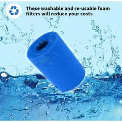 LONGZIMING Exnemel Filtre Éponge, Éponge De Cartouche Filtrante, éponge De Filtre De Piscine, Cartouche De Remplacement Lavable Réutilisable, Filtre D'éponge De Filtre De Bain à Remous (6 Pièces 7.3x10.8) 8 LONGZIMING Exnemel Filtre Éponge, Éponge De Cartouche Filtrante, éponge De Filtre De Piscine, Cartouche De Remplacement Lavable Réutilisable, Filtre D'éponge De Filtre De Bain à Remous (6 Pièces 7.3x10.8) -Pompe et filtre de piscine Soldes 56760748 4