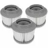 LONGZIMING Filtre MSpa,Cartouches De Filtre De Piscine,Filtre Cartouches De Rechange De Filtre MSpa Pour Baignoire,Spa,Piscine (3PCS)