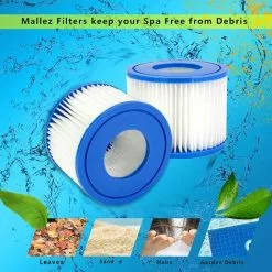 LONGZIMING Cartouche Filtrante VI Pour Bestway, Hot Tub Filtre, Cartouches De Filtre De Piscine Pour Lay-Z-Spa, Paris, Miami, Vegas, Monaco, Palm Springs, 2 Filtres 7 LONGZIMING Cartouche Filtrante VI Pour Bestway, Hot Tub Filtre, Cartouches De Filtre De Piscine Pour Lay-Z-Spa, Paris, Miami, Vegas, Monaco, Palm Springs, 2 Filtres -Pompe et filtre de piscine Soldes 56762740 3