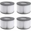 LONGZIMING Mscomft Lot De 4 Filtres De Rechange Pour MSPA Whirlpool Filter - Cartouches Filtrantes Pour Sous-bateaux Et Spa Chauds - Pour Piscines Gonflables - Modèle à Partir De 2020