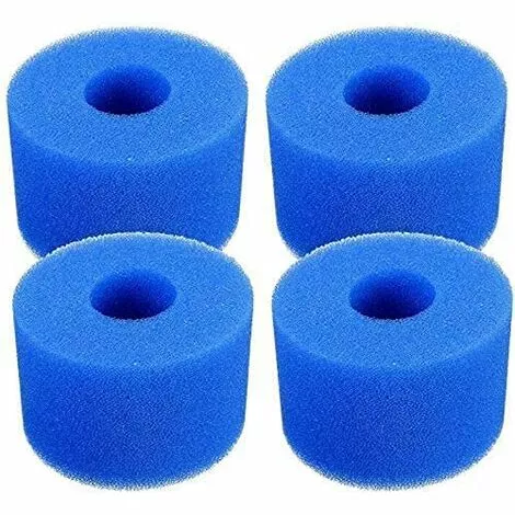 LONGZIMING Filtre De Piscine En Mousse, Filtre Éponge Cartouche, Éponge Filtrante Type A, Cartouche De Filtre En Mousse Réutilisable Lavable, Pour Spa, Piscine, Jacuzzi (4 Pièces) 1 LONGZIMING Filtre De Piscine En Mousse, Filtre Éponge Cartouche, Éponge Filtrante Type A, Cartouche De Filtre En Mousse Réutilisable Lavable, Pour Spa, Piscine, Jacuzzi (4 Pièces)